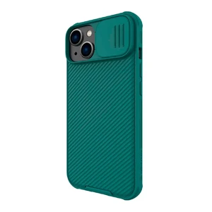Защитный чехол Nillkin CamShield Pro Case Deep Green для iPhone 14 | 13 - Фото 4