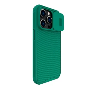 Защитный чехол Nillkin CamShield Pro Case Deep Green для iPhone 14 Pro - Фото 3
