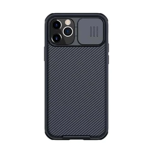 Чорний силіконовий чохол Nillkin CamShield Pro Case для iPhone 12 | 12 Pro