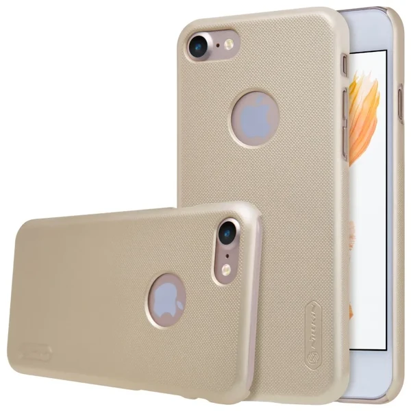 Пластиковий чохол Nillkin Frosted Shield Gold для iPhone 7 | 8