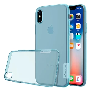TPU чехол Nillkin Nature Series Blue для iPhone X | XS - Фото 2