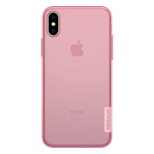 TPU чехол Nillkin Nature Series Pink для iPhone X | XS  - Фото 1
