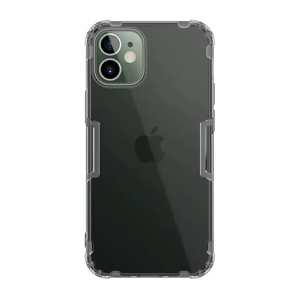 Прозорий силіконовий чохол Nillkin Nature TPU Case Gray для iPhone 12 mini