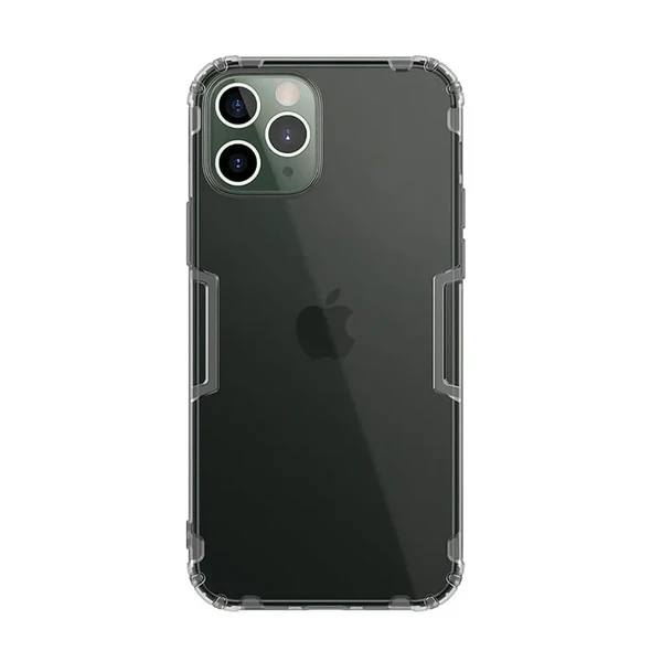 Прозорий силіконовий чохол Nillkin Nature TPU Case Gray для iPhone 12 | 12 Pro