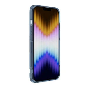 Прозрачный чехол Nillkin Nature TPU Pro Blue для iPhone 14 Plus - Фото 5