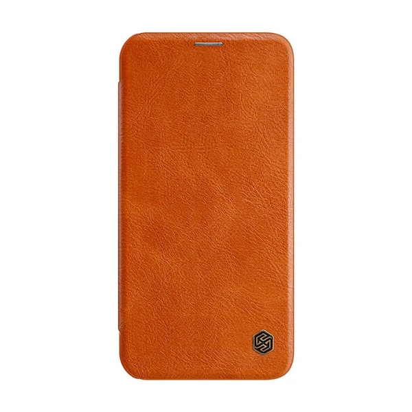 Шкіряний чохол-книжка Nillkin Qin Leather Case Brown для iPhone 12 Pro Max