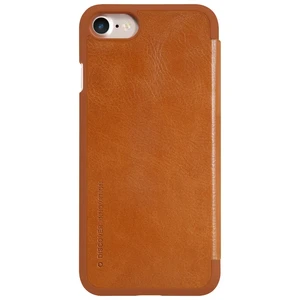 Кожаный чехол-книжка Nillkin Qin Brown для iPhone SE 3 | SE 2 | 8 | 7 - Фото 3
