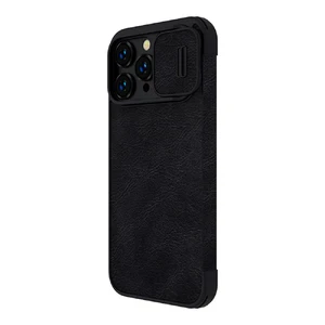 Кожаный чехол-книжка Nillkin Qin Pro Leather Case Black для iPhone 14 Pro - Фото 4