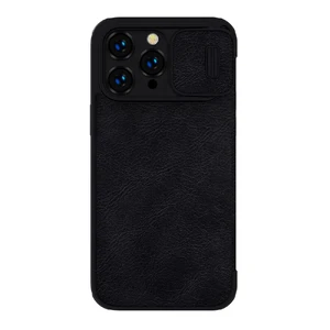 Кожаный чехол-книжка Nillkin Qin Pro Leather Case Black для iPhone 14 Pro Max - Фото 2