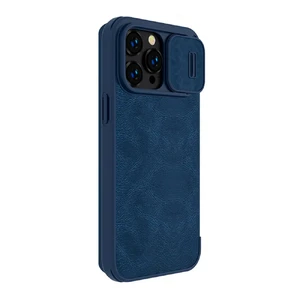 Шкіряний чохол-книжка Nillkin Qin Pro Leather Case Blue для iPhone 14 Pro Max - Фото 3