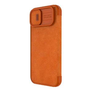 Кожаный чехол-книжка Nillkin Qin Pro Leather Case Brown для iPhone 14 Plus - Фото 4