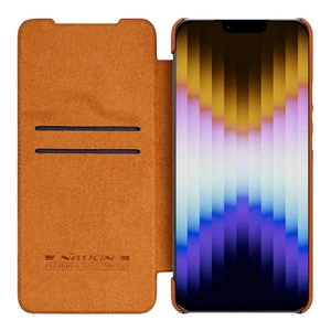 Кожаный чехол-книжка Nillkin Qin Pro Leather Case Brown для iPhone 14 Plus - Фото 5