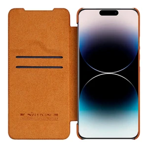 Шкіряний чохол-книжка Nillkin Qin Pro Leather Case Brown для iPhone 14 Pro Max - Фото 5