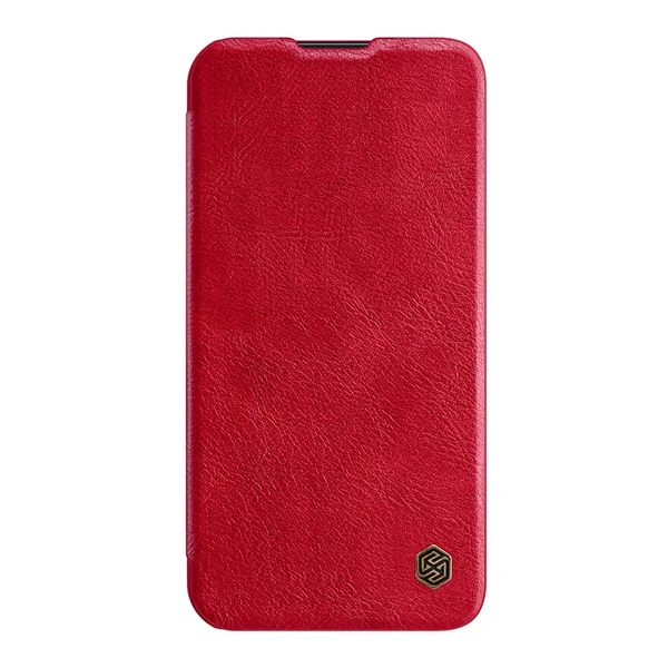 Кожаный чехол-книжка Nillkin Qin Pro Leather Case Red для iPhone 14 Plus в Сумах