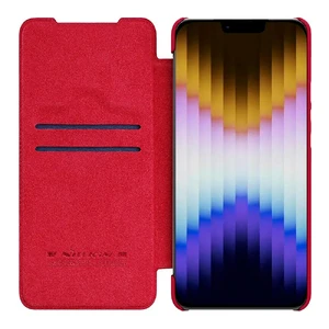 Кожаный чехол-книжка Nillkin Qin Pro Leather Case Red для iPhone 14 Plus - Фото 5