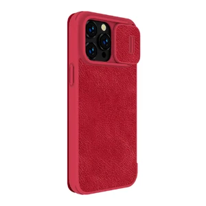 Кожаный чехол-книжка Nillkin Qin Pro Leather Case Red для iPhone 14 Pro - Фото 3