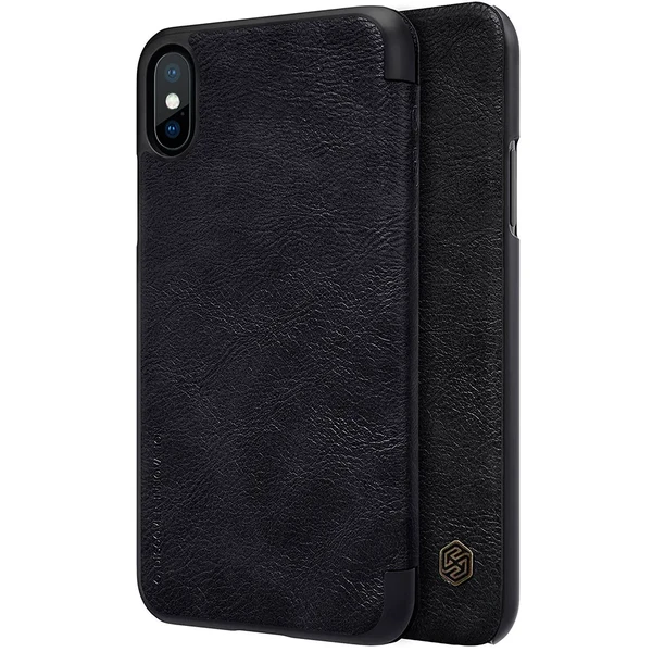 Шкіряний чохол-книжка Nillkin Qin Series Black для iPhone X | XS
