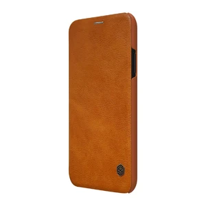 Кожаный чехол-книжка Nillkin Qin Series Brown для iPhone XR - Фото 3