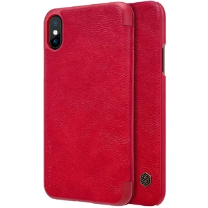 Кожаный чехол-книжка Nillkin Qin Series Red для iPhone X | XS  - Фото 1