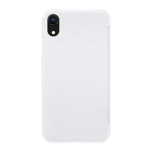 Шкіряний чохол-книжка Nillkin Qin Series White для iPhone XR