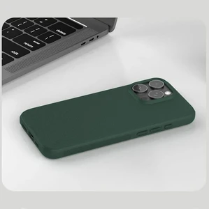 Темно-зеленый матовый чехол Nillkin Frosted Shield Pro для iPhone 16 Pro - Фото 7