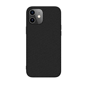 Чорний силіконовый чохол Nillkin Synthetic Fiber для iPhone 12 mini