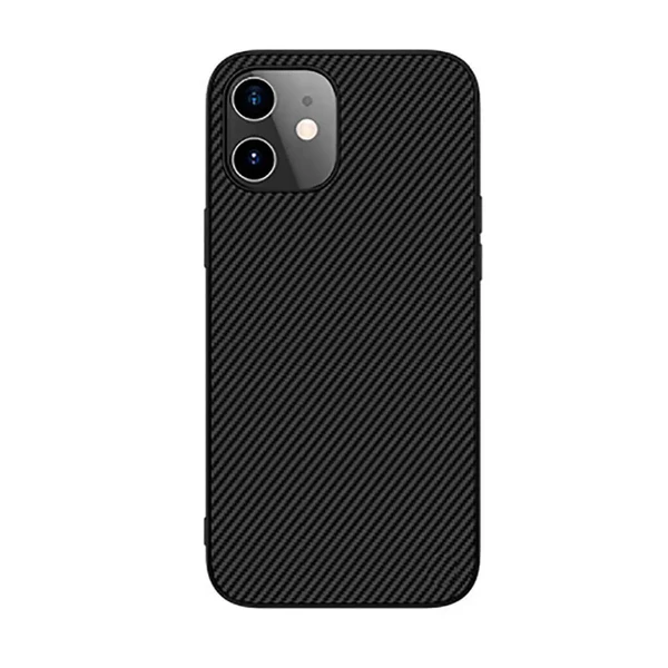 Чорний силіконовый чохол Nillkin Synthetic Fiber для iPhone 12 mini у Львові