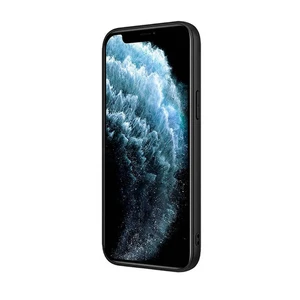 Чорний силіконовый чохол Nillkin Synthetic Fiber для iPhone 12 mini - Фото 2