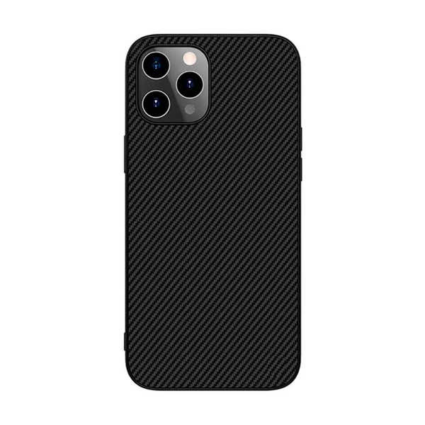 Чорний силіконовий чохол Nillkin Synthetic Fiber для iPhone 12 Pro Max