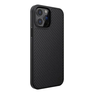 Черный карбоновый чехол Nillkin Synthetic Fiber Series для iPhone 13 - Фото 5