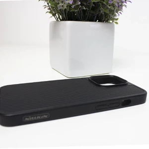 Чорний карбоновий чохол Nillkin Synthetic Fiber Series для iPhone 13 Pro - Фото 7