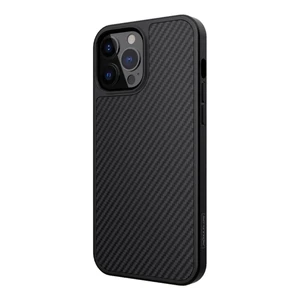 Черный карбоновый чехол Nillkin Synthetic Fiber Series для iPhone 13 Pro Max - Фото 3