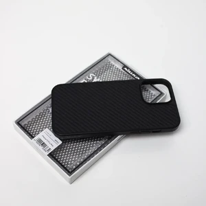 Черный карбоновый чехол Nillkin Synthetic Fiber Series для iPhone 13 Pro Max - Фото 6