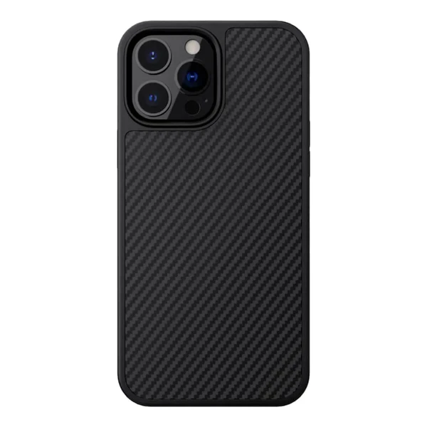 Черный карбоновый чехол Nillkin Synthetic Fiber Series для iPhone 13 Pro Max