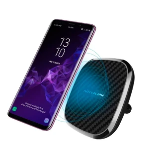 Магнітний автотримач з бездротовою зарядкою Nillkin Wireless Car Charger II Model A Carbon - Фото 5