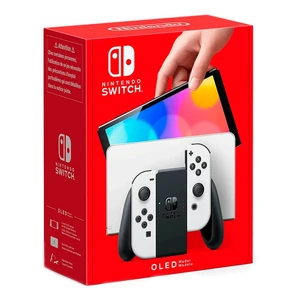 Портативна ігрова приставка Nintendo Switch Console OLED-Model with Jon-Coy White 64GB - Фото 4