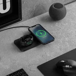 Беспроводная зарядка Nomad Base One Max MagSafe Charger Carbide для iPhone | Apple Watch - Фото 4