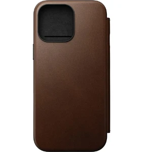 Темно-коричневий шкіряний чохол-фоліо Nomad Modern Leather Folio MagSafe для iPhone 16 Pro Max - Фото 7