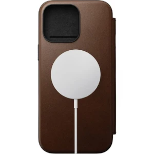 Темно-коричневий шкіряний чохол-фоліо Nomad Modern Leather Folio MagSafe для iPhone 16 Pro Max - Фото 3