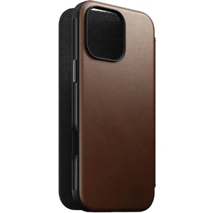 Темно-коричневий шкіряний чохол-фоліо Nomad Modern Leather Folio MagSafe для iPhone 16 Pro Max - Фото 8