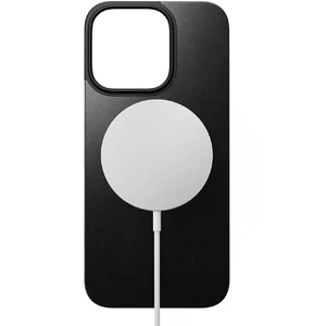 Черный кожаный чехол Nomad Magnetic Leather Back для iPhone 16 Pro - Фото 4