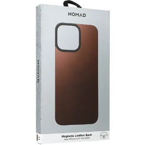 Темно-коричневий шкіряний чохол Nomad Magnetic Leather Back для iPhone 16 Pro Max - Фото 5
