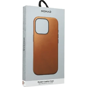 Светло-коричневый кожаный чехол Nomad Modern Leather MagSafe для iPhone 16 Pro - Фото 2