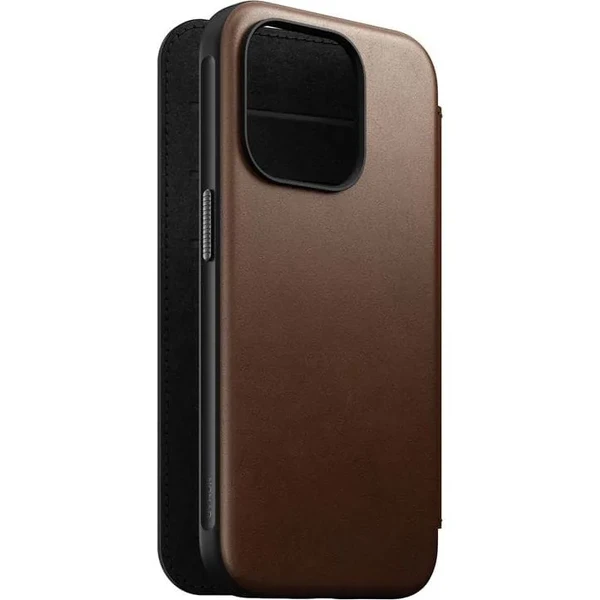 Шкіряний чохол Nomad Modern Leather Brown для iPhone 15 Pro