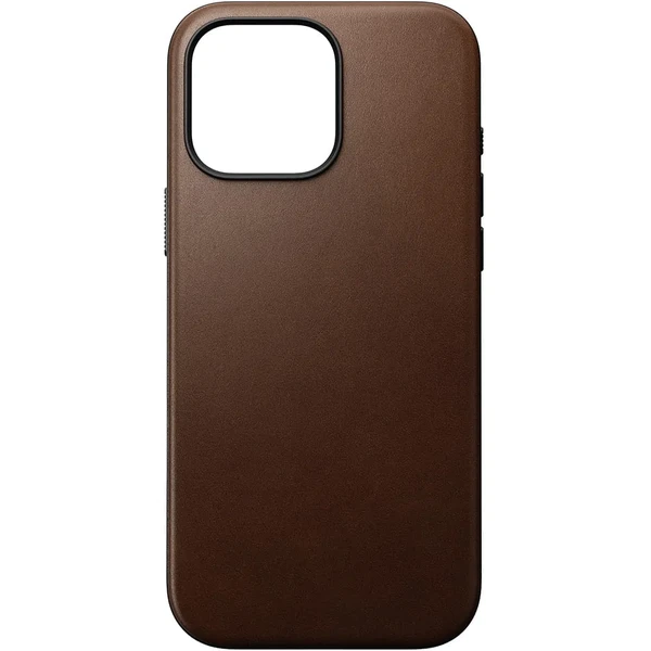 Кожаный чехол Nomad Modern Leather MagSafe для iPhone 16 Pro темно-коричневый в Запорожье