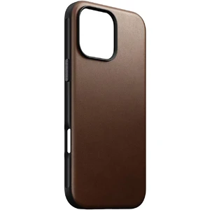Кожаный чехол Nomad Modern Leather MagSafe для iPhone 16 Pro темно-коричневый - Фото 2