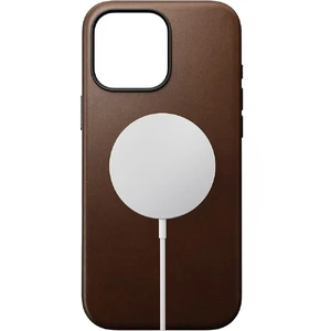 Темно-коричневый кожаный чехол Nomad Modern Leather MagSafe для iPhone 16 Pro Max - Фото 3