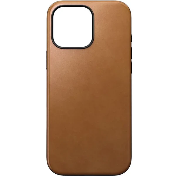 Светло-коричневый кожаный чехол Nomad Modern Leather MagSafe для iPhone 16 Pro Max в Запорожье