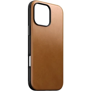 Светло-коричневый кожаный чехол Nomad Modern Leather MagSafe для iPhone 16 Pro Max - Фото 2