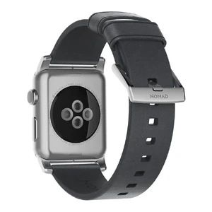 Шкіряний ремінець Nomad Modern Strap Slate Gray | Silver Hardware для Apple Watch 38mm SE 7 | 6 | 5 | 4 | 3 | 2 | 1 - Фото 2